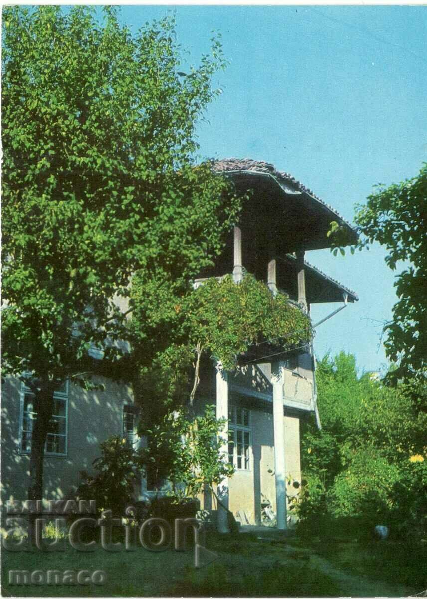 Old postcard - Panagyurishte, Landzhevata house