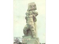 Old postcard - Panagyurishte, Monument to the Aprilians