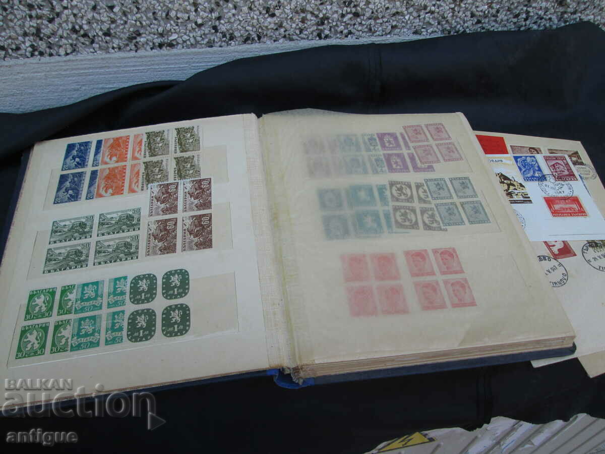 Old binder with postage stamps - Bulgaria with price 50.00 BGN | € 25.56 Old binder with postage stamps - Bulgaria with price 50.00 BGN | € 25.56