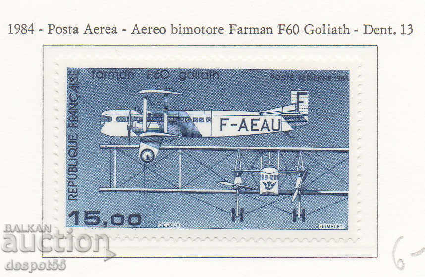 1984. Γαλλία. Farman "F60 Goliath".