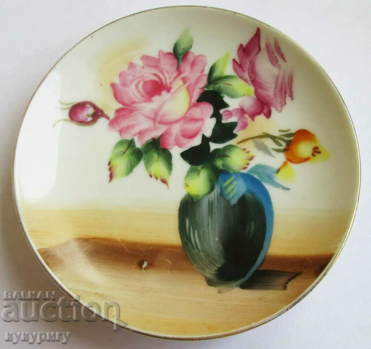 Παλιό ιαπωνικό ζωγραφισμένο μικρό πιάτο τοίχου από πορσελάνη - 7 Παλιό ιαπωνικό ζωγραφισμένο μικρό πιάτο τοίχου από πορσελάνη - 7