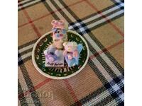 Porcelain figures - Christmas pigs.