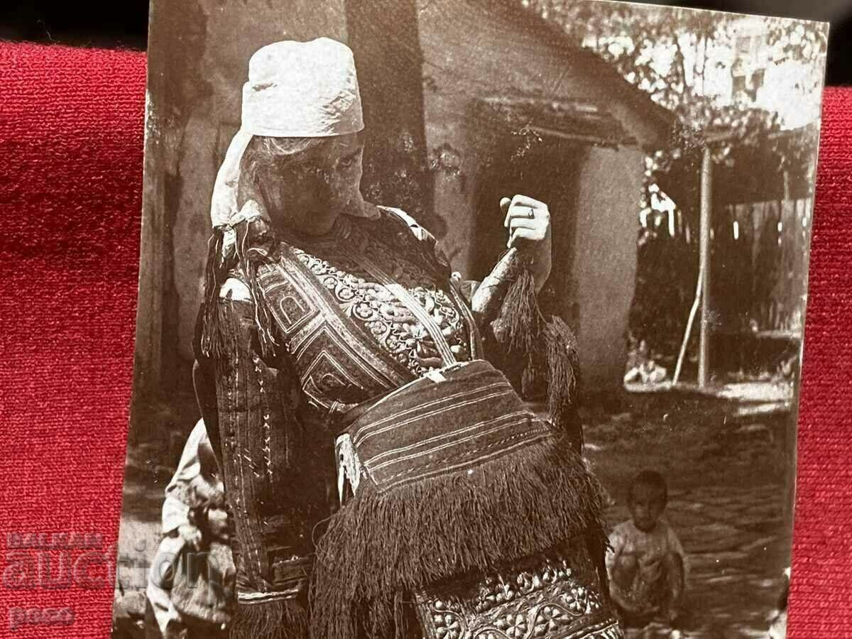 Woman in Macedonian costume old photo circa 1910 with price 25.00 BGN | € 12.78 Woman in Macedonian costume old photo circa 1910 with price 25.00 BGN | € 12.78
