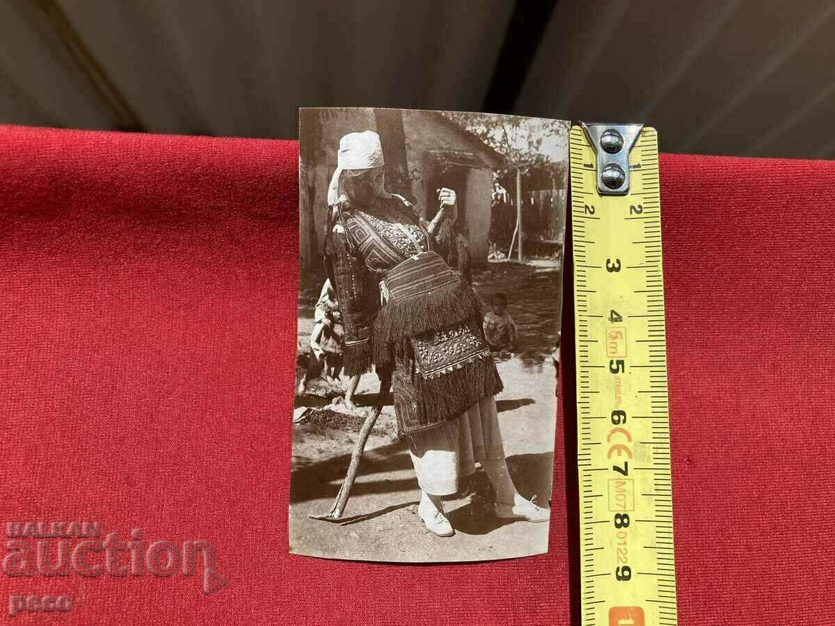 Woman in Macedonian costume old photo circa 1910 - 5 Woman in Macedonian costume old photo circa 1910 - 5