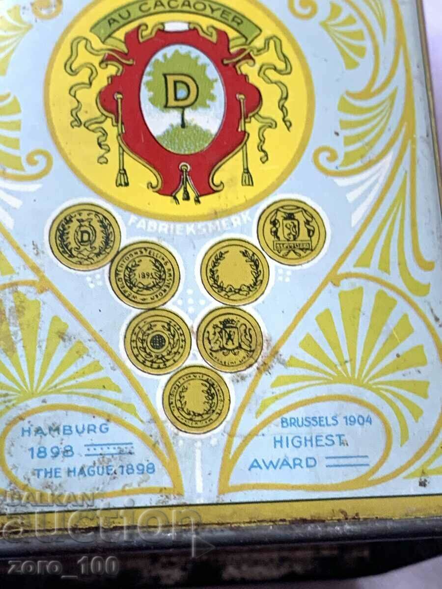 DROSTE CACAO vintage τσίγκινο κουτί - 7 DROSTE CACAO vintage τσίγκινο κουτί - 7