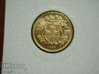 20 Francs 1898 Switzerland (20 франка Швейцария)- AU (злато)
