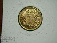20 Franci 1898 Elveția (20 franka Shveĭtsariya) AU+ (zlato)