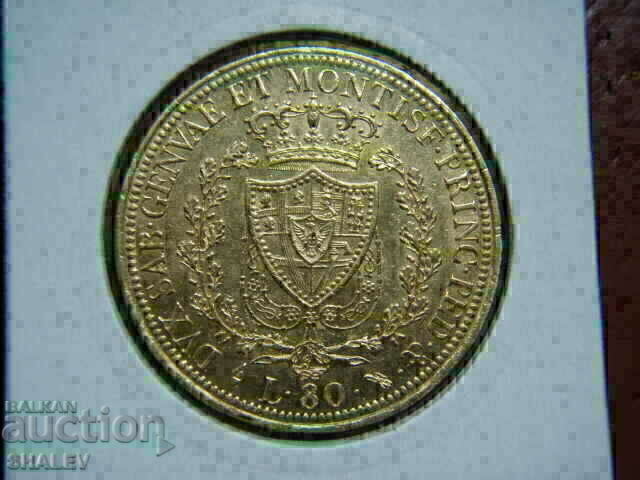 Livrarea 80 Lire 1826 L Sardinia / Italia (Sardinia) /2/ - AU (aur) Livrarea 80 Lire 1826 L Sardinia / Italia (Sardinia) /2/ - AU (aur)