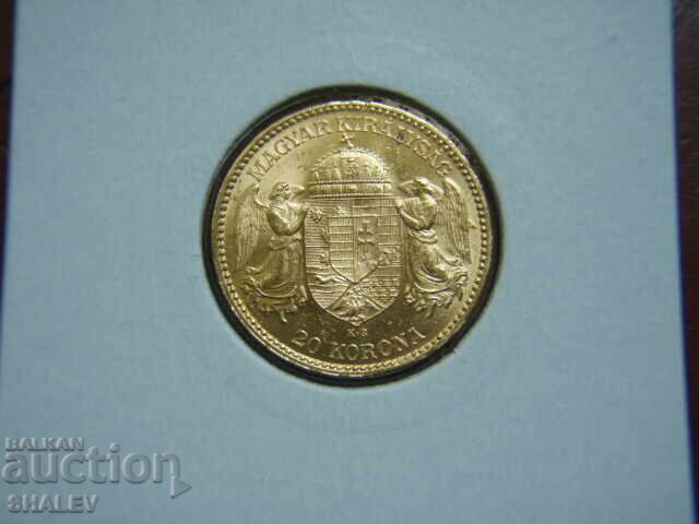 Auction 20 Korona 1893 Hungary (20 corona Ungaria) - AU (gold) Auction 20 Korona 1893 Hungary (20 corona Ungaria) - AU (gold)