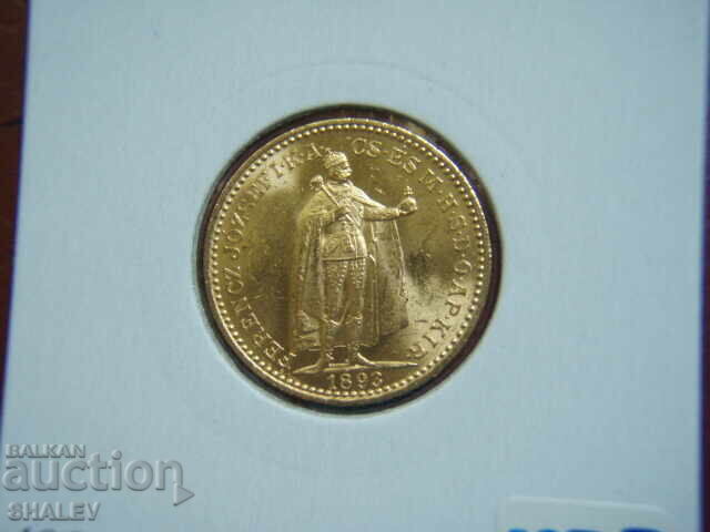 20 Korona 1893 Hungary (20 corona Ungaria) - AU (gold) - 6 20 Korona 1893 Hungary (20 corona Ungaria) - AU (gold) - 6