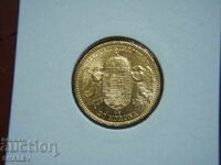 20 Coroane 1893 Ungaria (20 korona Ungariya) - AU (zlato)