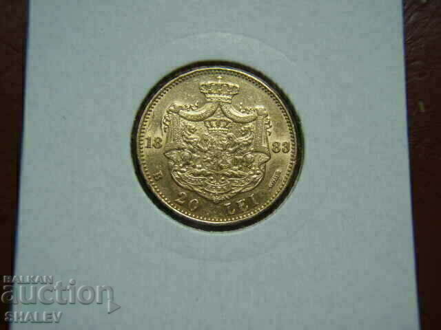 20 Lei 1883 Romania - XF/AU (gold) with price € 1769.79 | 3461.41 BGN