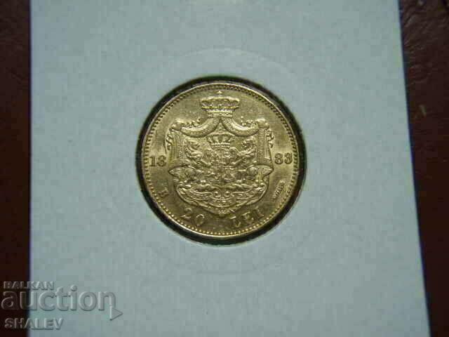 Auction 20 Lei 1883 Romania - XF/AU (gold) Auction 20 Lei 1883 Romania - XF/AU (gold)