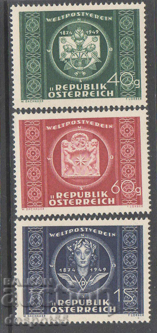 1949. Austria. 75 de ani de la Uniunea Poștală Universală.