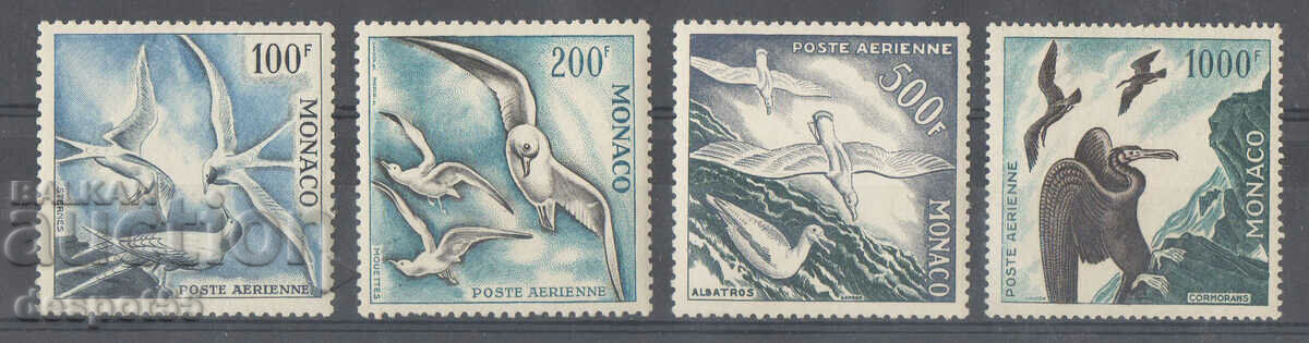 1955. Монако. Морски птици от средиземноморския регион.