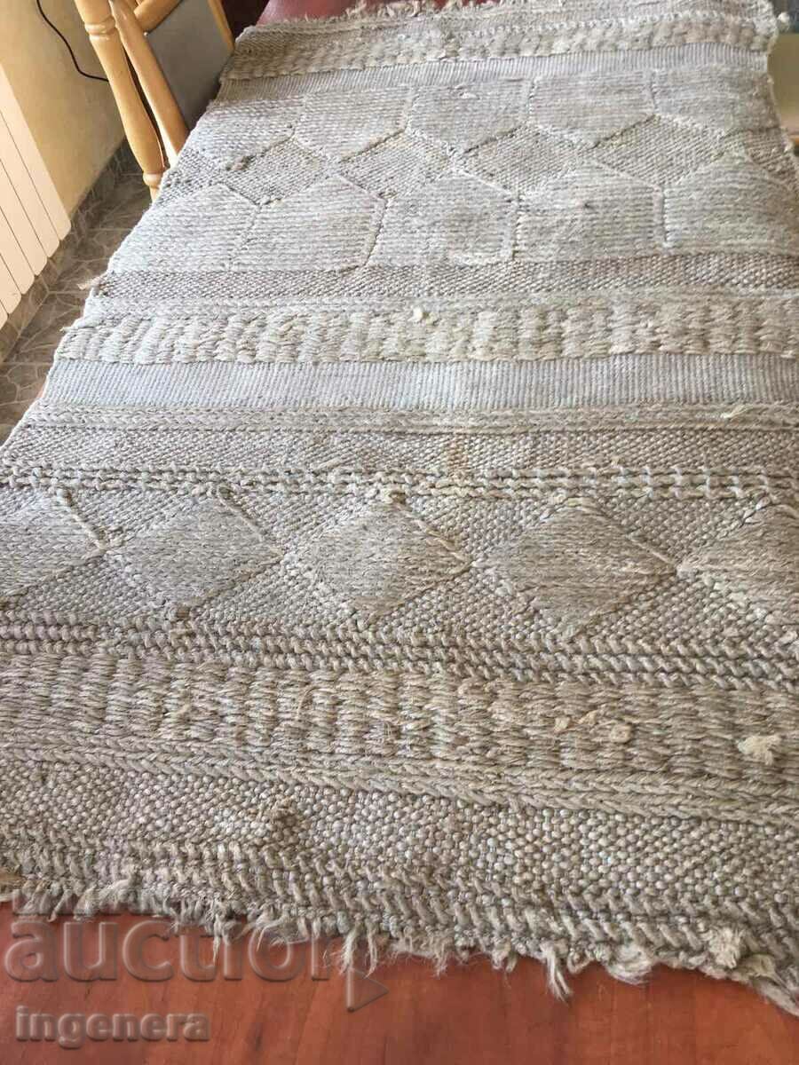 HEMP WOVEN LINEN PATH THICK AND HEAVY ANTIQUE