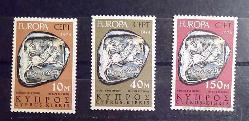 Гръцки Кипър 1974 Европа CEPT Изкуство/Скулптури MNH