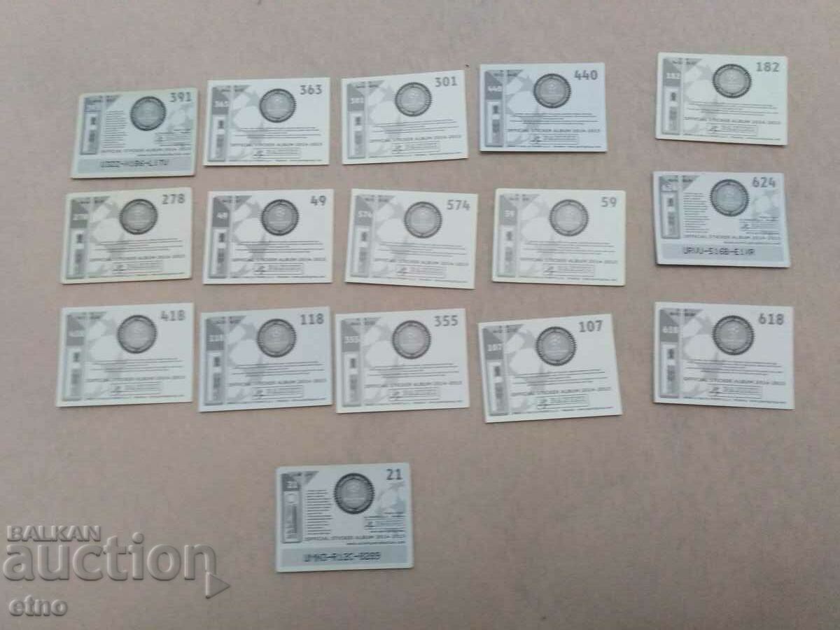 PANINI, Old football player stickers, football, pictures with price 10.00 BGN | € 5.11 PANINI, Old football player stickers, football, pictures with price 10.00 BGN | € 5.11