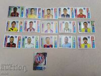 PANINI, Old football player stickers, football, pictures