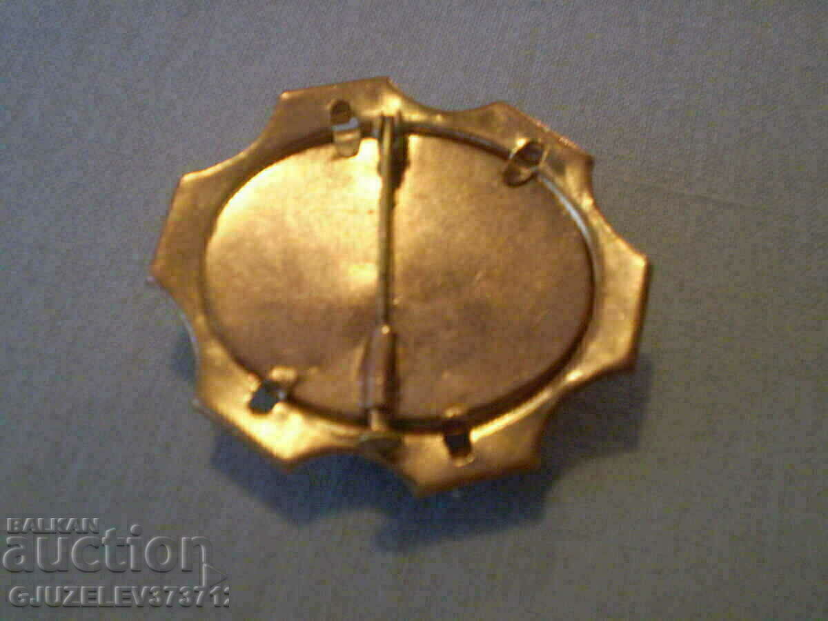 Auction collector's double brooch, CRYSTAL - pearl Auction collector's double brooch, CRYSTAL - pearl