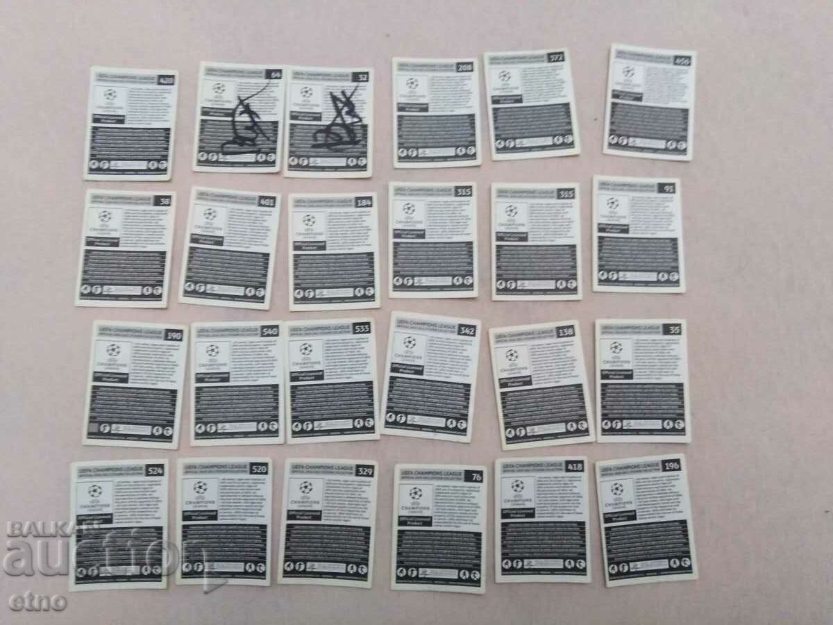PANINI, 24 pcs. Old stickers of football players, football, pictures with price 15.00 BGN | € 7.67
