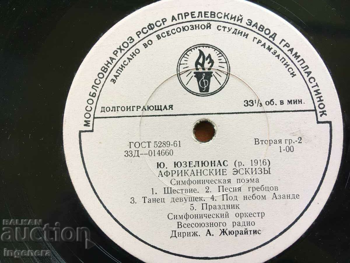 Аукцион ПЛОЧА ГРАМОФОННА ГОЛЯМА Аукцион ПЛОЧА ГРАМОФОННА ГОЛЯМА