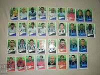 34 pcs. Old stickers of footballers, football, pictures