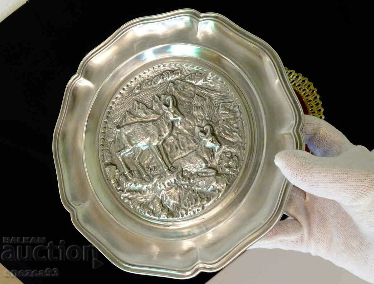 Δημοπρασία Πλάκα τοίχου, τσίγκινο πάνελ με αγριόγιδα, Cassowary. Δημοπρασία Πλάκα τοίχου, τσίγκινο πάνελ με αγριόγιδα, Cassowary.