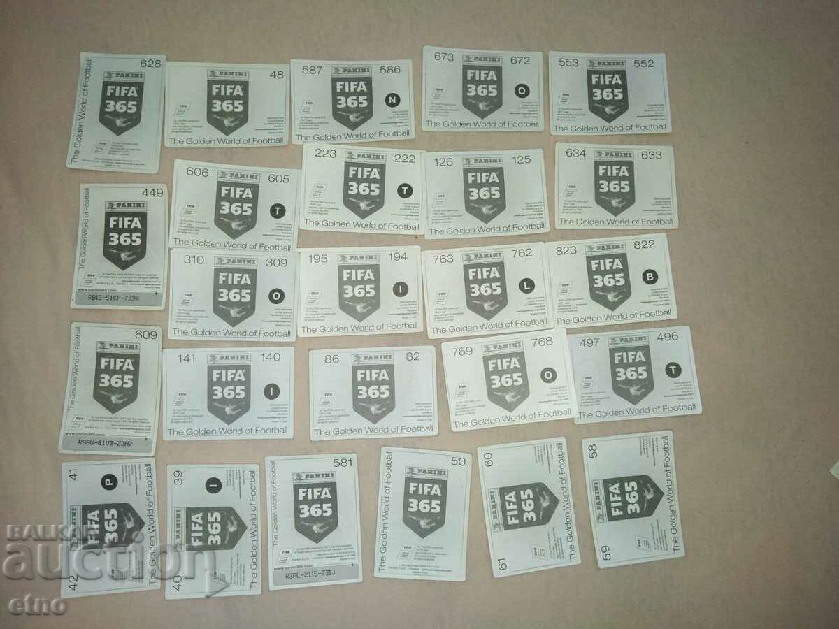 PANINI, 25 pcs. Old stickers of footballers, football, pictures with price 15.00 BGN | € 7.67 PANINI, 25 pcs. Old stickers of footballers, football, pictures with price 15.00 BGN | € 7.67