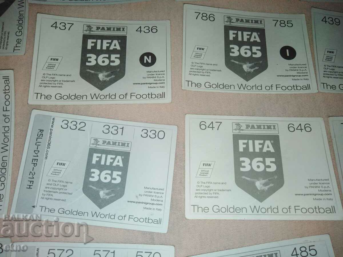 Auction PANINI, 24 pcs. Old stickers of football players, football, pictures Auction PANINI, 24 pcs. Old stickers of football players, football, pictures