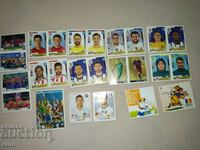 PANINI, 15 pcs. Old stickers of football players, football, pictures
