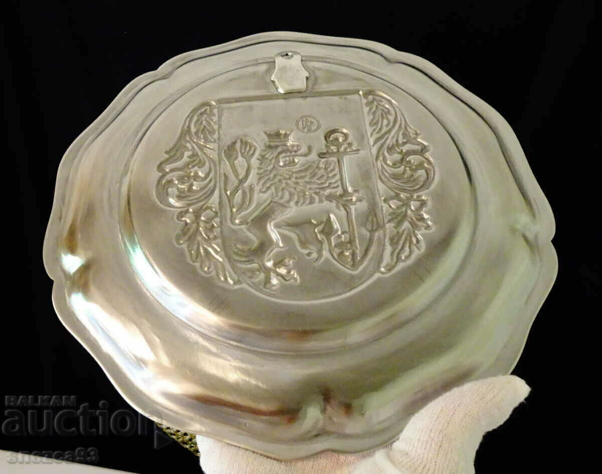 Delivery of Wall plate, tin panel with Lion, anchor, coat of arms. Delivery of Wall plate, tin panel with Lion, anchor, coat of arms.