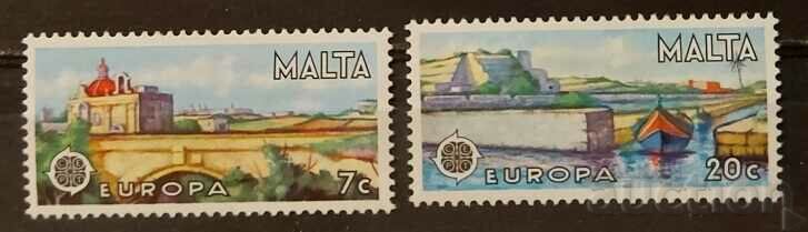 Malta 1977 Europa CEPT Clădiri/Nave MNH