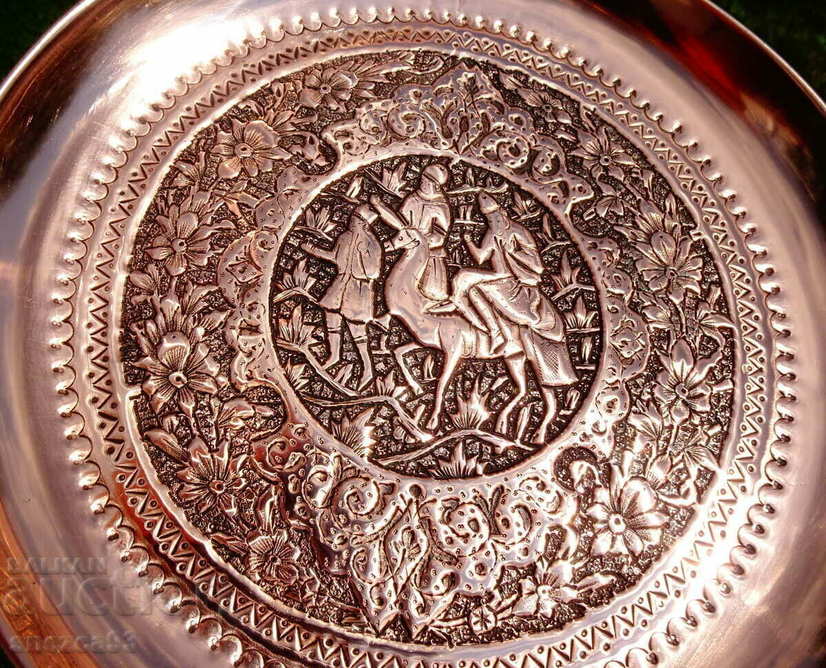 Copper tray, fruit bowl, panel Isfahan Kalamzani. with price 59.00 BGN | € 30.17 Copper tray, fruit bowl, panel Isfahan Kalamzani. with price 59.00 BGN | € 30.17