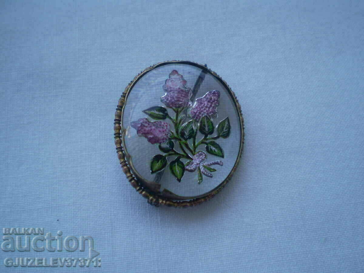 Σπάνια συλλεκτική καρφίτσα λουλουδιών gemia από γυαλί - 6 Σπάνια συλλεκτική καρφίτσα λουλουδιών gemia από γυαλί - 6