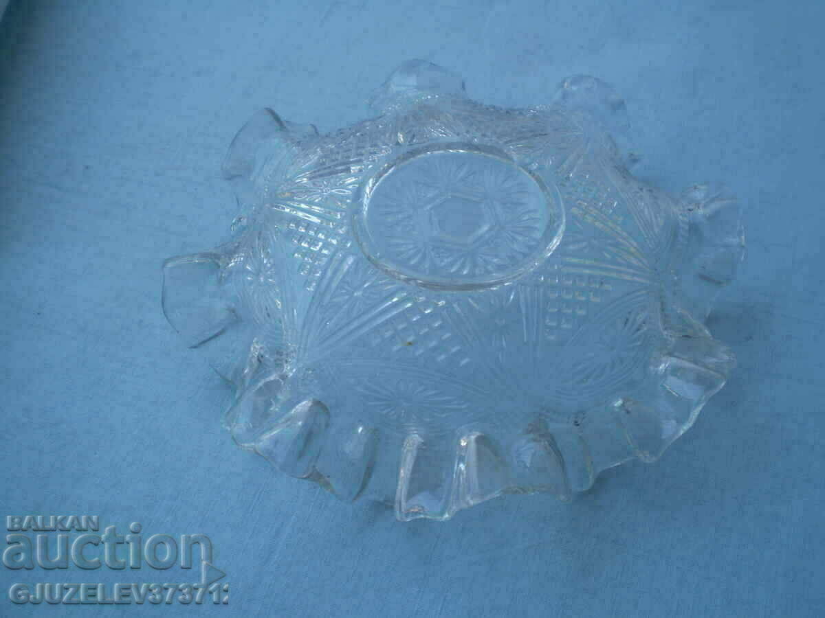 RARE antique art nouveau clear glass candy bowl with price 149.00 BGN | € 76.18 RARE antique art nouveau clear glass candy bowl with price 149.00 BGN | € 76.18