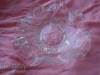 РЯДКА  прозрачна стъклена купа за бонбони в стил арт нуво