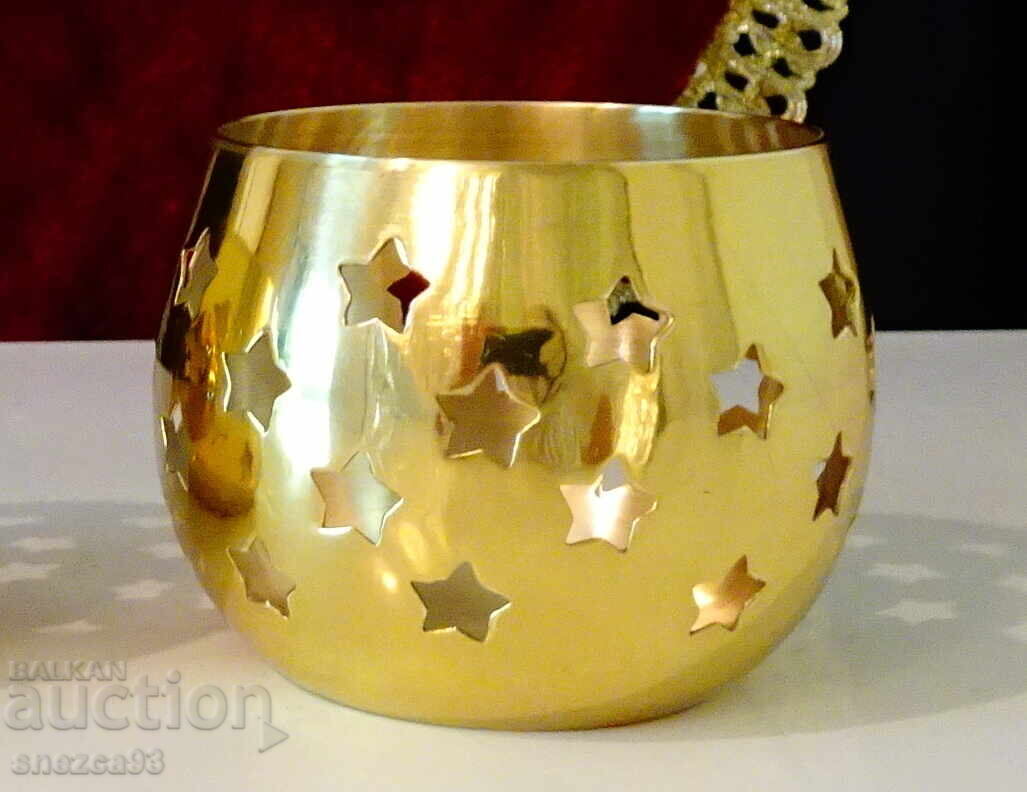 German bronze candlestick with stars with price 12.00 BGN | € 6.14 German bronze candlestick with stars with price 12.00 BGN | € 6.14