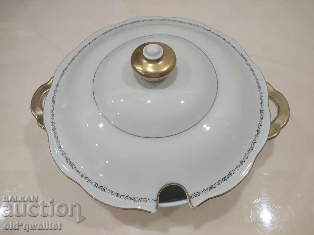 Porcelain KPM Germany, tureen, marked with price 197.00 BGN | € 100.72 Porcelain KPM Germany, tureen, marked with price 197.00 BGN | € 100.72