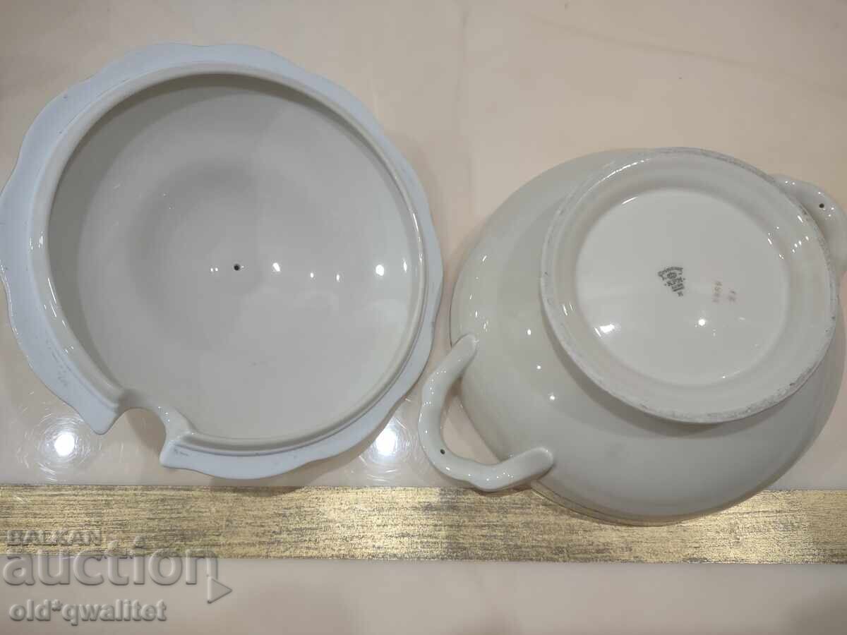 Porcelain KPM Germany, tureen, marked - 6 Porcelain KPM Germany, tureen, marked - 6