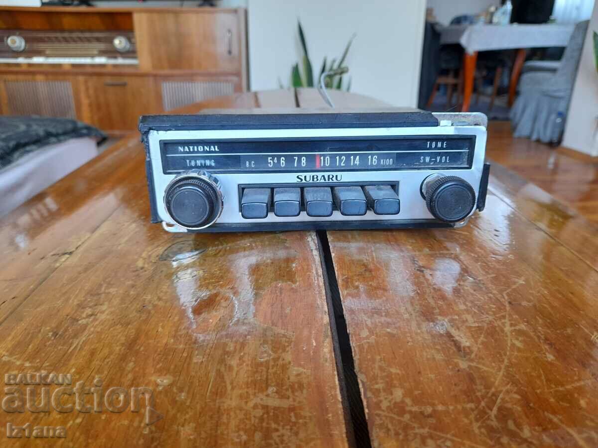 Old car radio, National, Subaru radio