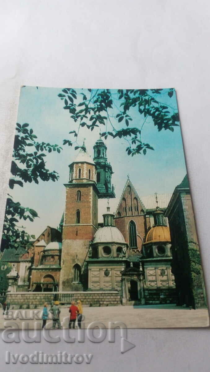 Postcard Krakow Katedra na Wawelu 1971