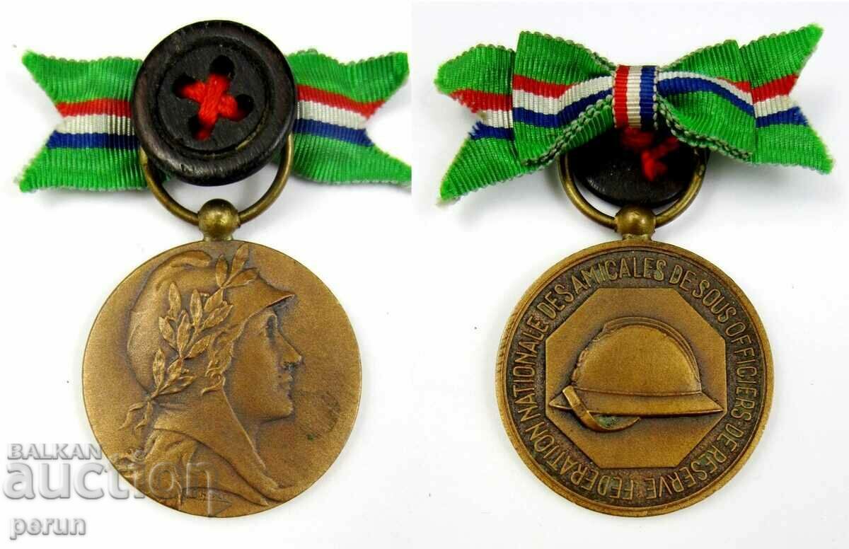 Old Medal-France-NCO Associations of the Reserve