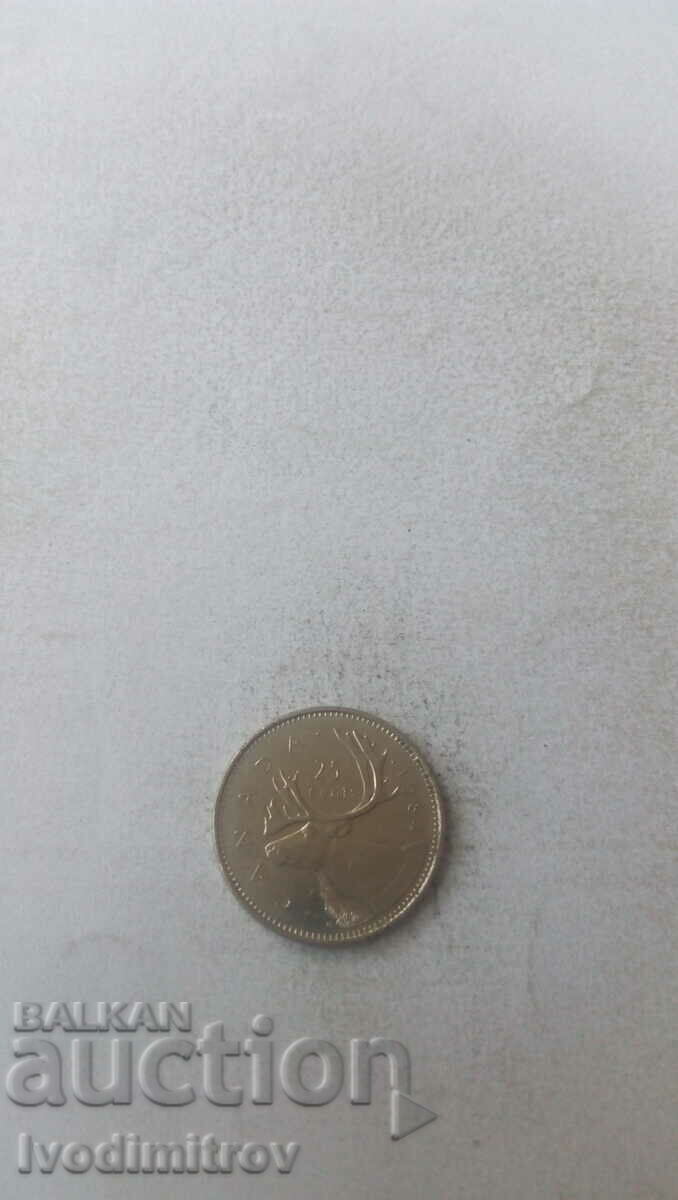 Канада 25 цента 1984