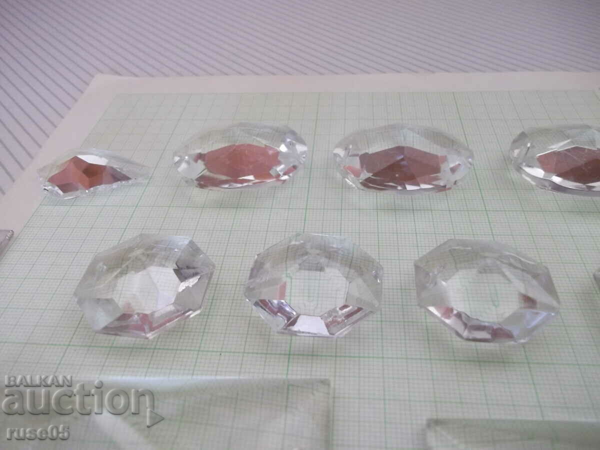 Лот от 18 бр. фасетирани стъкла - 5 Лот от 18 бр. фасетирани стъкла - 5