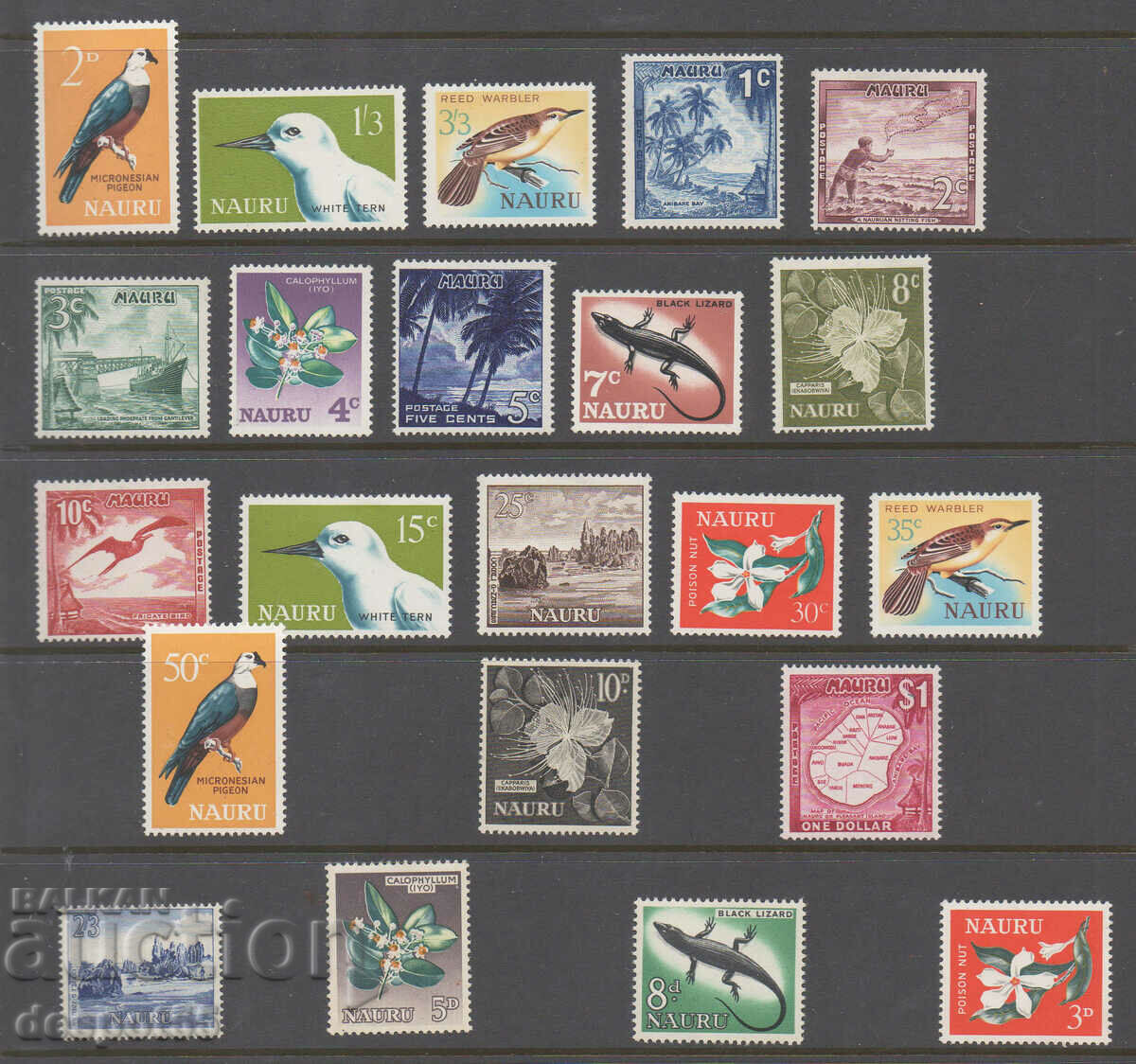 1954-65. Nauru. Local motifs.