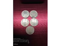 5 х 10 стотинки 1981 година, монета, монети