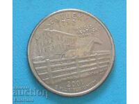 2001 1/4 dolar SUA Kentucky P