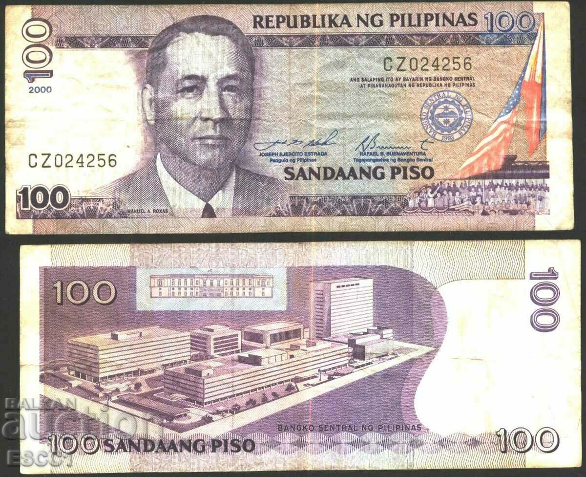 Bancnota 100 Pesos (Piso) 2000 din Filipine