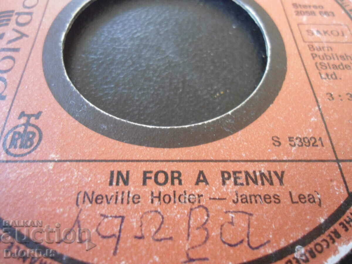 Auction Polydor, IN FOR A PENNY, Neville Holder-James Lea, small Auction Polydor, IN FOR A PENNY, Neville Holder-James Lea, small